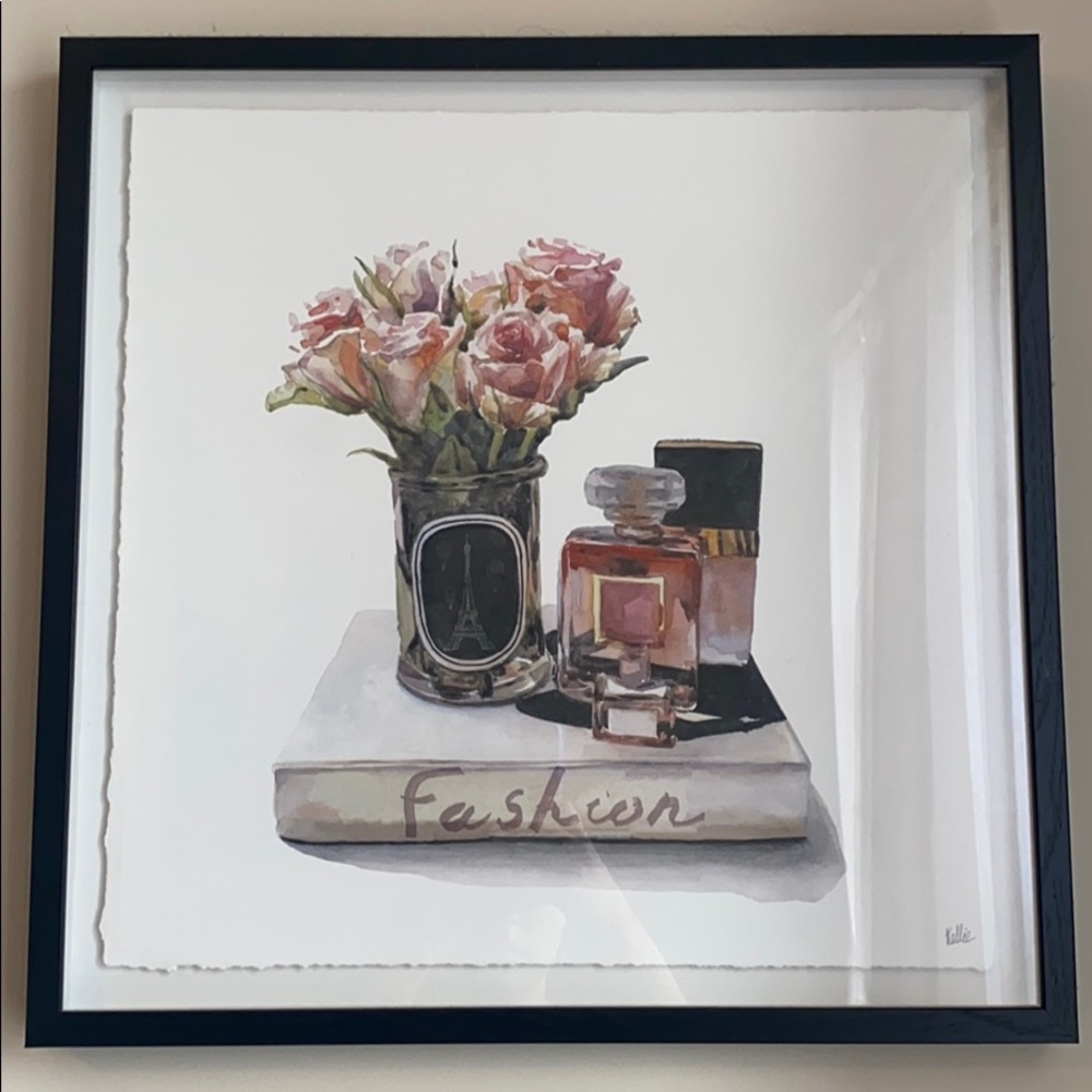 Wooden framed artwork